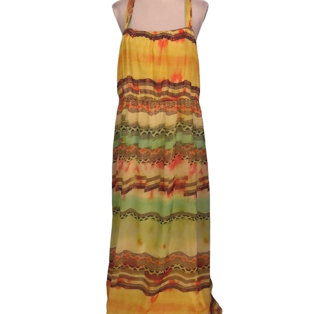 Lane Bryant tribal Aztec colorful maxi dress